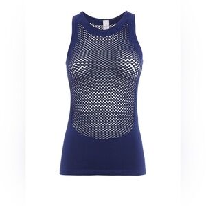 Adidas x Stella McCartney Blue Mesh Performance Activewear Tank Top XS